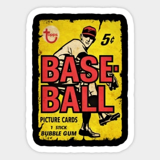 VINTAGE BASEBALL - TOPPS CARDS 1 STICK Sticker